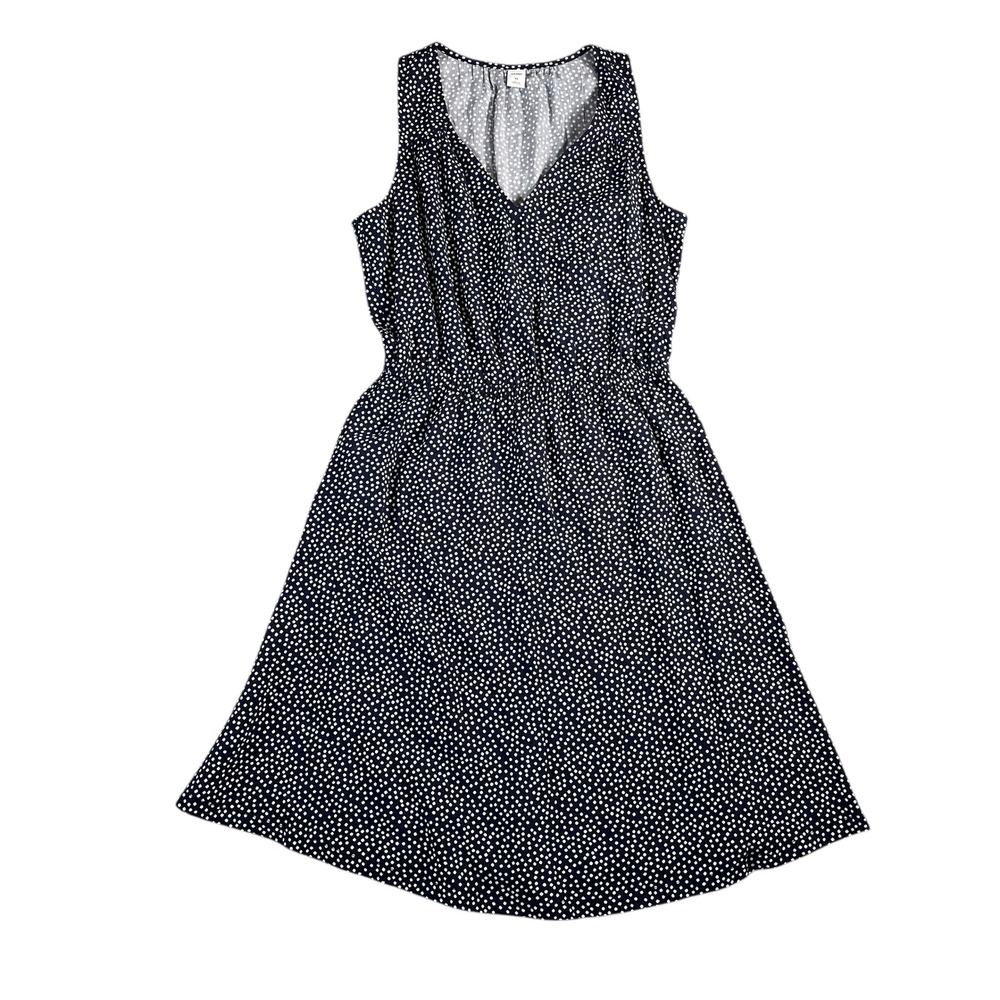 Old Navy NWT Women's Navy Blue/White Polka‎ Dot Sleeveless Mini Dress Size XS